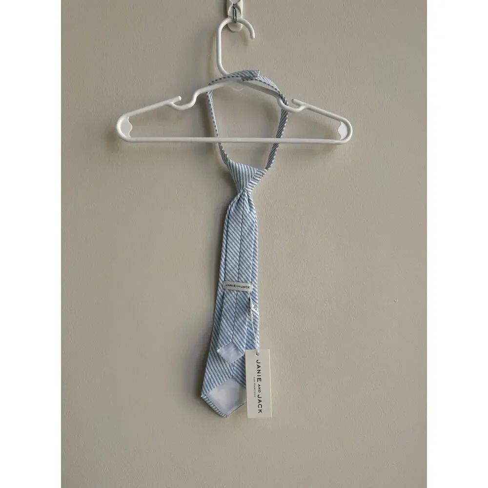 NWT Boys Blue and White Striped Tie